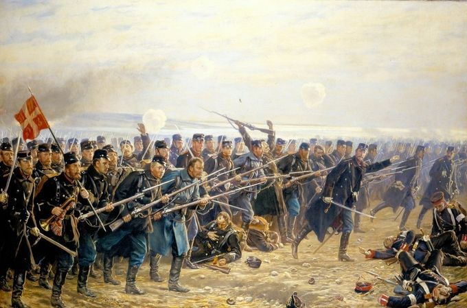 8. brigades angreb ved Dybbøl.
